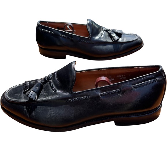 Allen Edmonds Brookwood Mens Black Leather Tassel Loafers Made in USA 11 D 4807 main image 9
